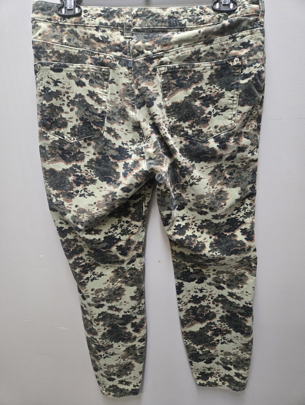 Anthropologie Pilcro High Rise Button Fly Corduroy Skinny Pants Green Womens 32 - Picture 4 of 5
